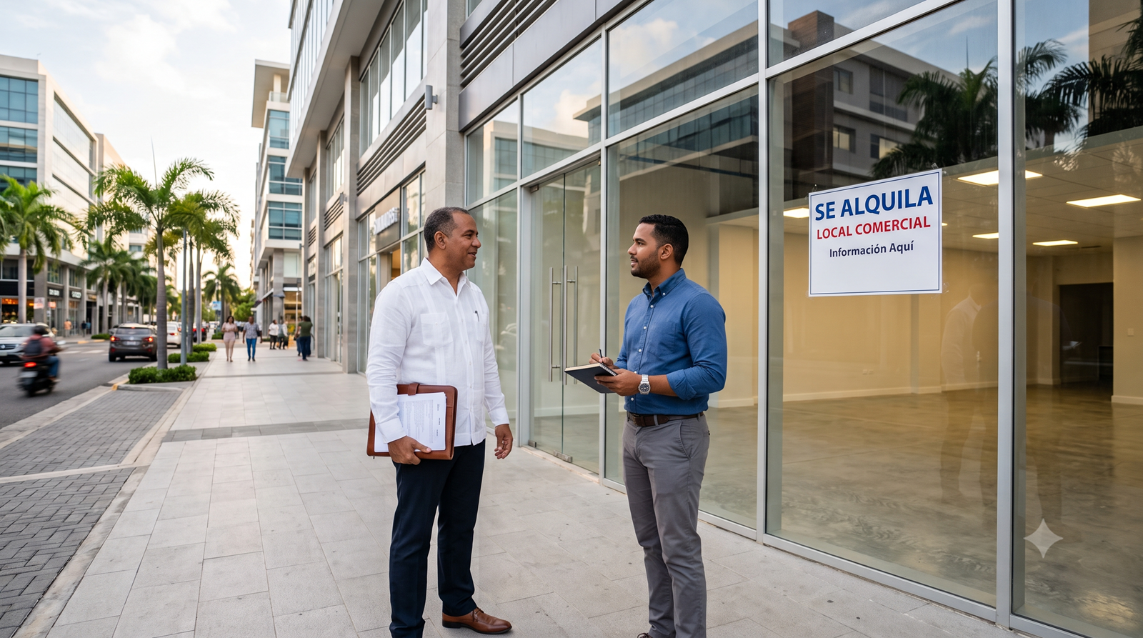 Negociación de un contrato de alquiler comercial entre arrendador y arrendatario en República Dominicana